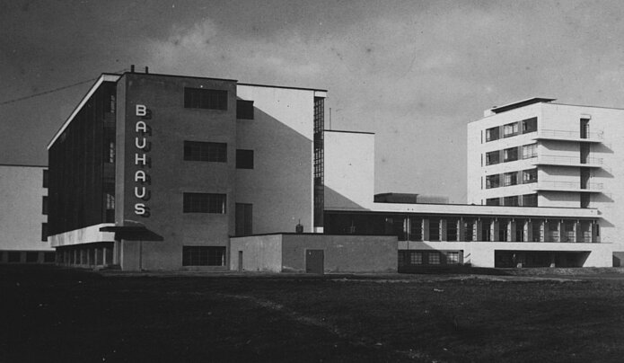 historische Ansicht Bauhaus Dessau